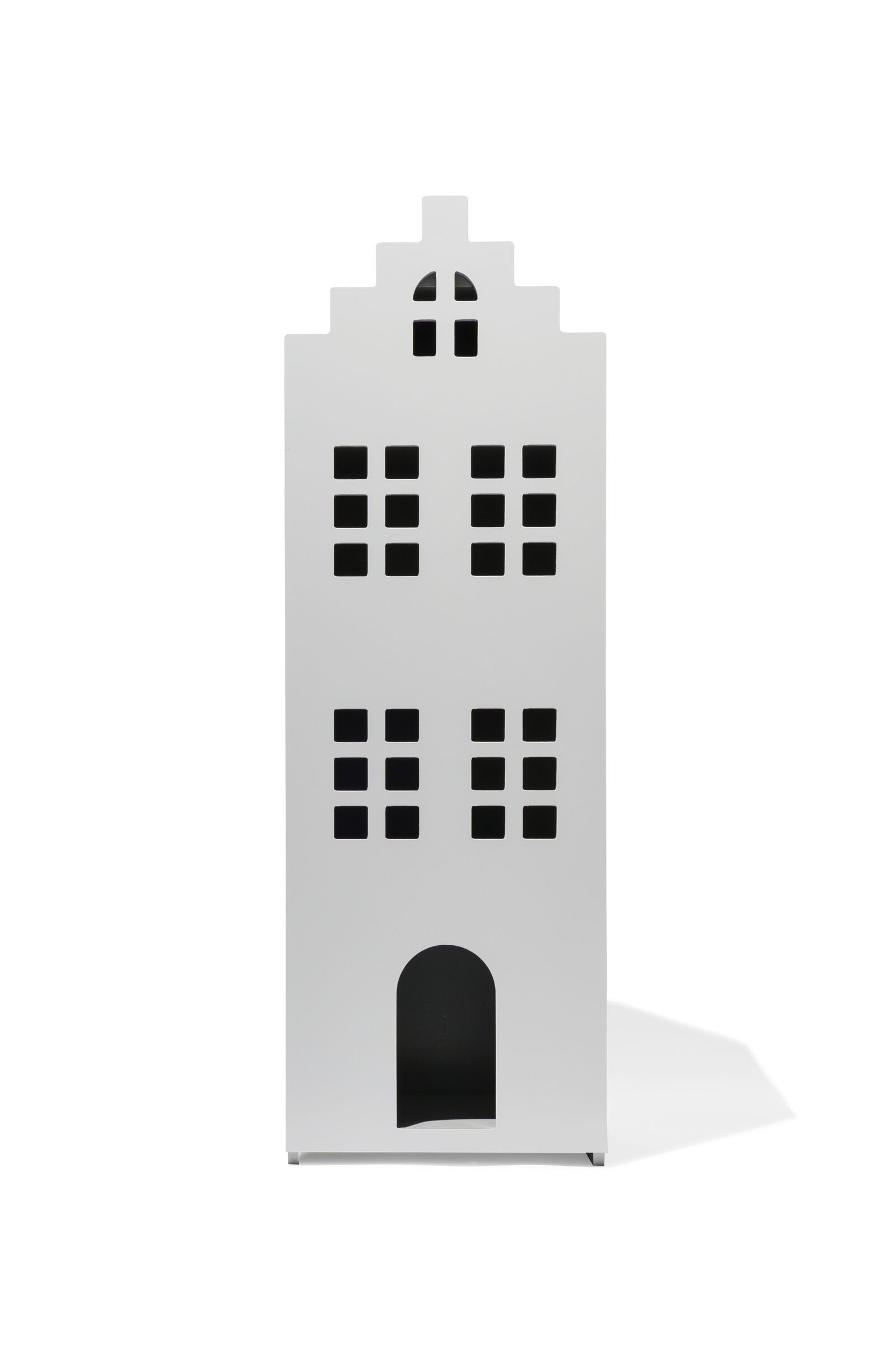 Grachtenhaus, Holz, 24.5 x 25 x 75 cm, grau - 15130162 - HEMA