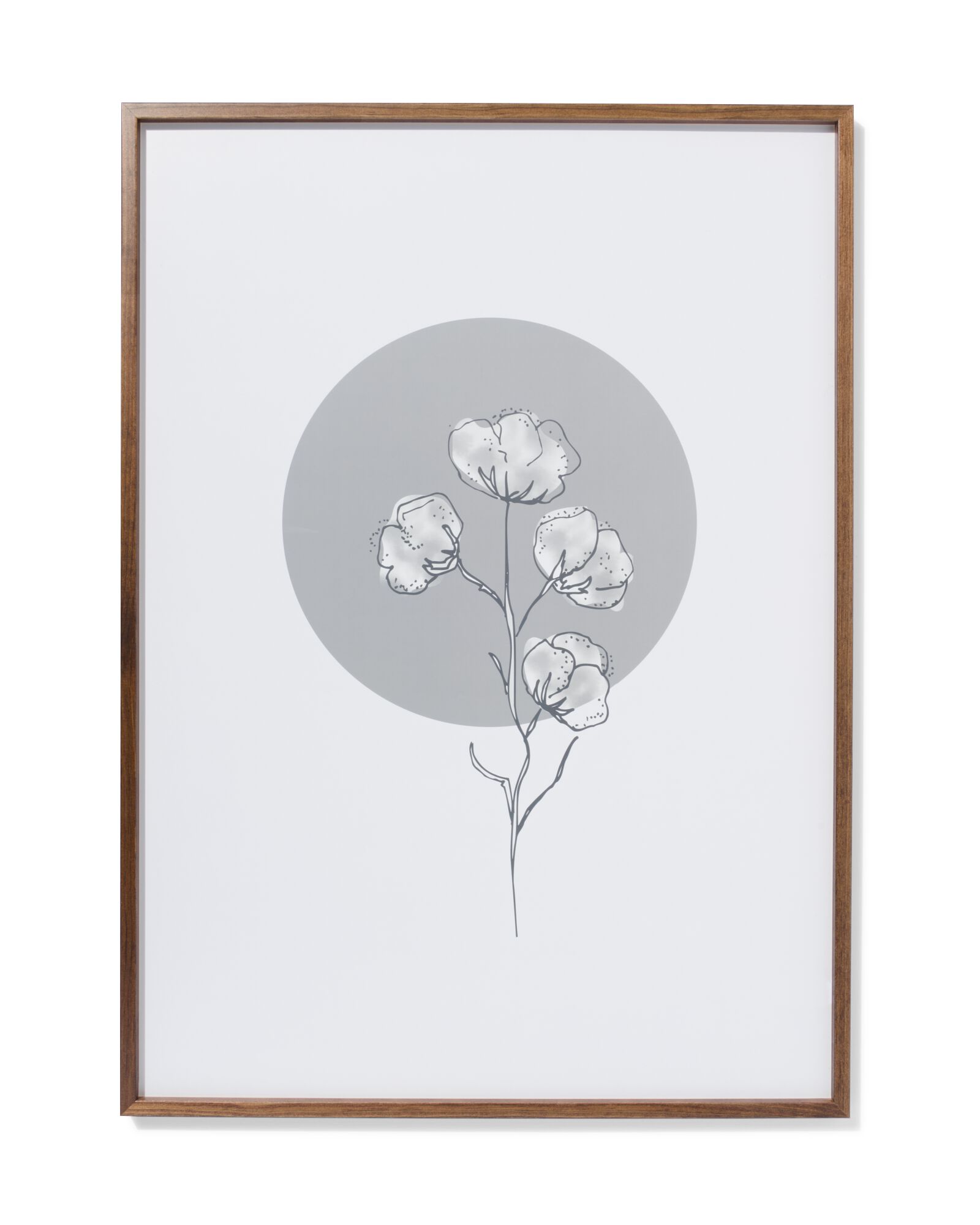 fotolijst massief notenhout 50x70 50 x 70 hout - 13622046 - HEMA