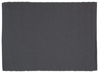 sets de table - 42 x 32 - coton - gris - lot de 2 - 5300055 - HEMA