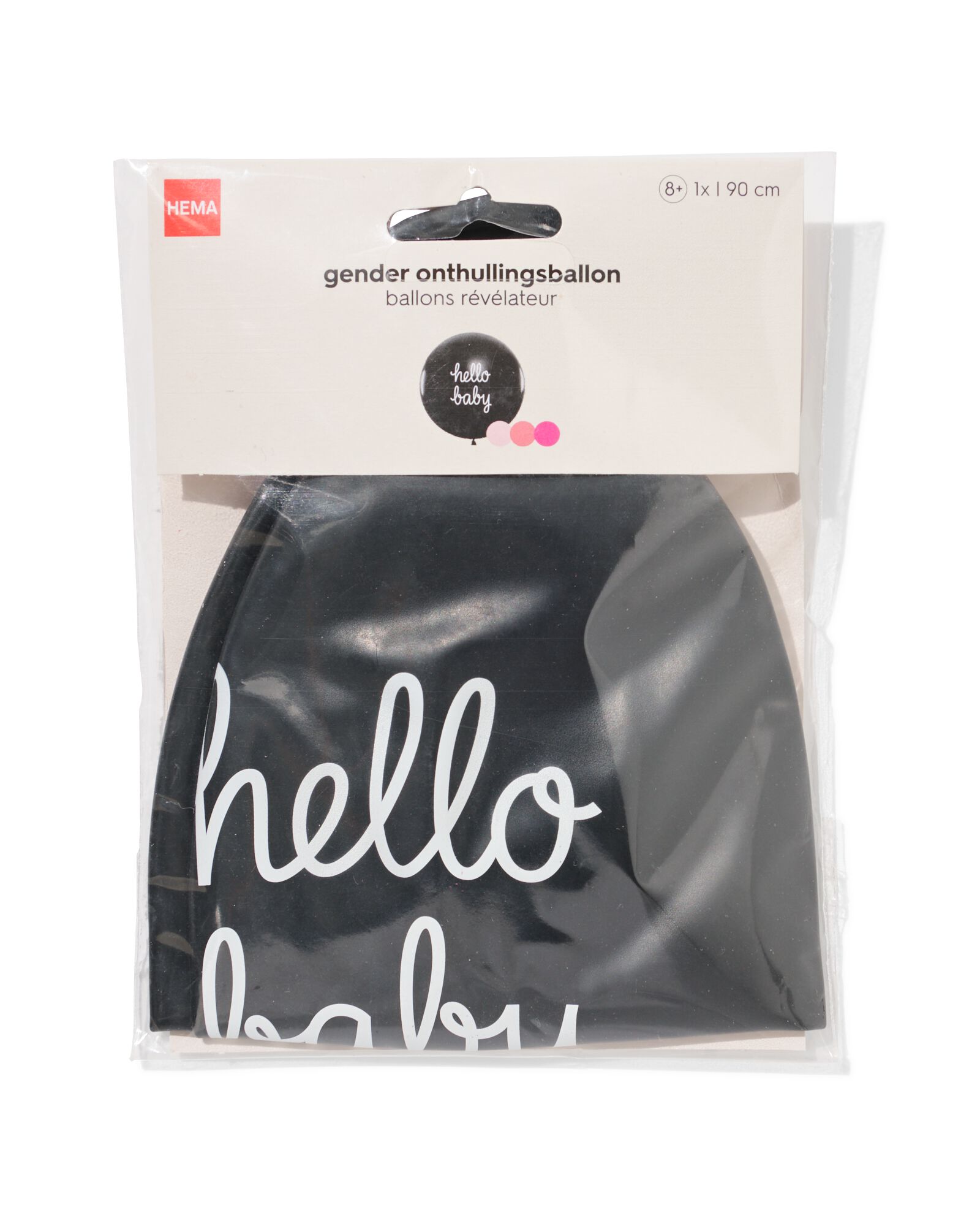 ballon de r&eacute;v&eacute;lation 90cm rose - 14260084 - HEMA