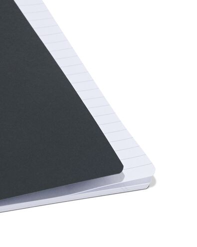 3er-Pack Hefte, DIN A5, liniert, schwarz - 14122249 - HEMA