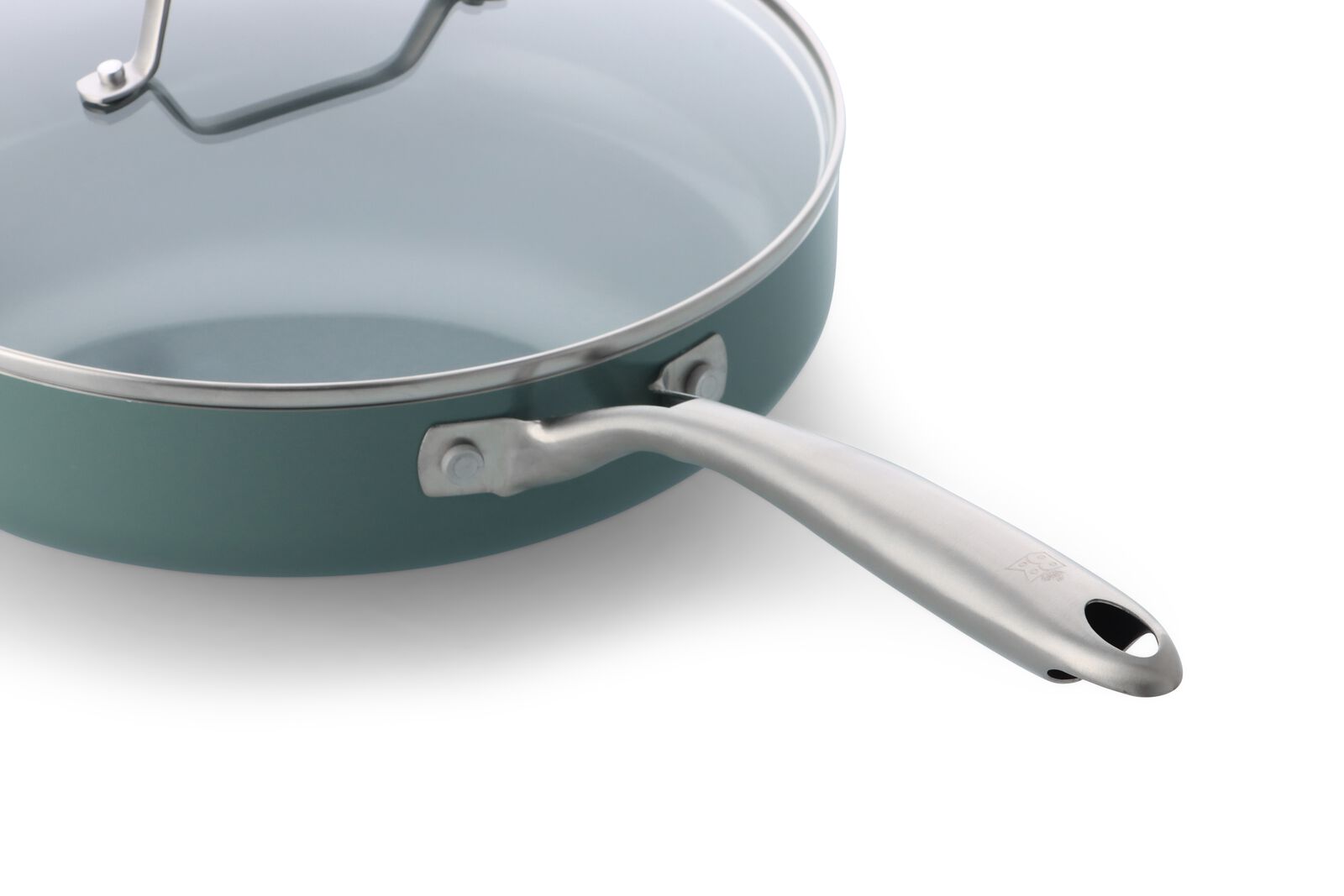 sauteuse BK avec couvercle &Oslash;28 cm c&eacute;ramique sans PFAS verte sauteuse 28 cm BK - 80190231 - HEMA