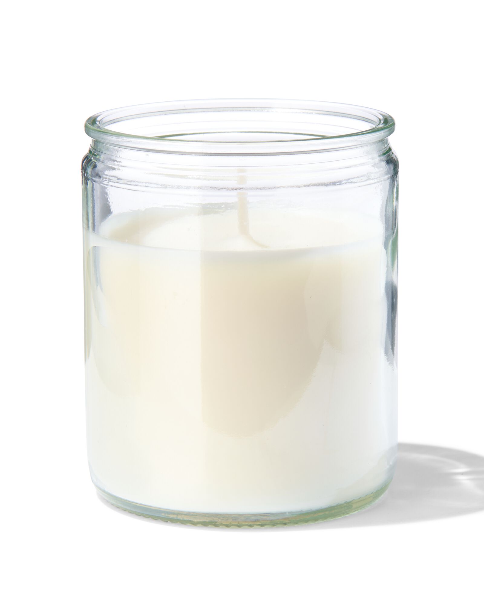 bougie dans un verre &Oslash;6.5x8 blanc - 13502769 - HEMA