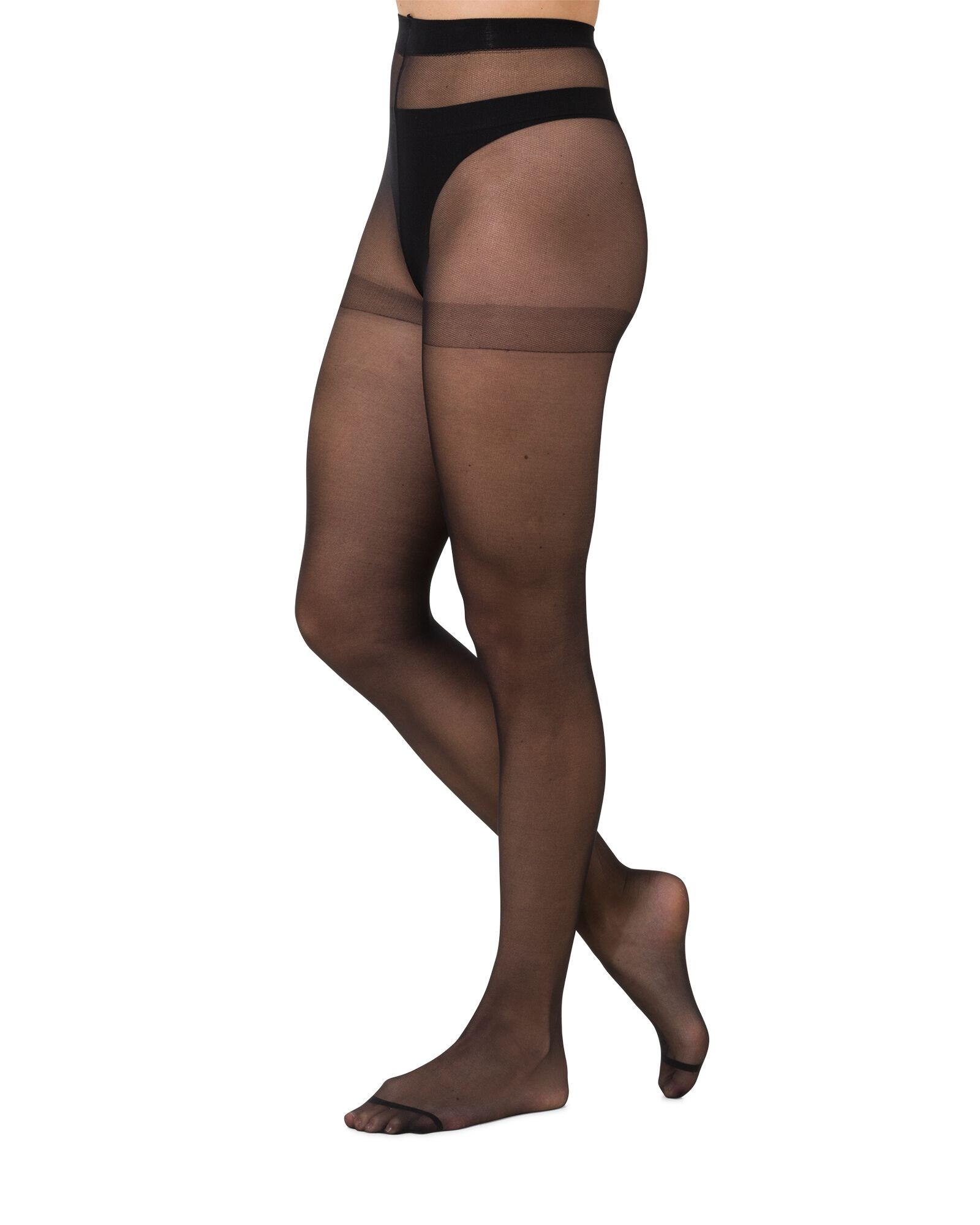 4-pak mat pantys 20 denier zwart zwart - 1000000741 - HEMA
