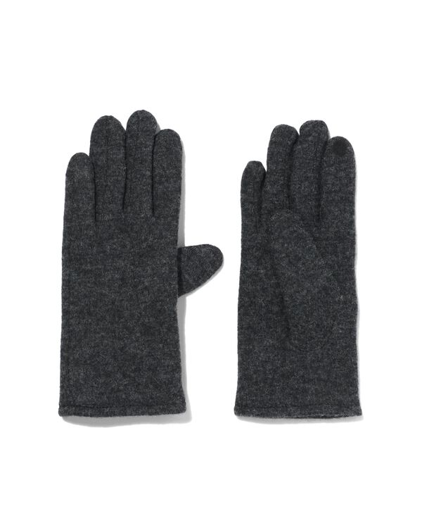 Touchscreen-Damen-Handschuhe, Wollmischung schwarz schwarz - 1000020748 - HEMA