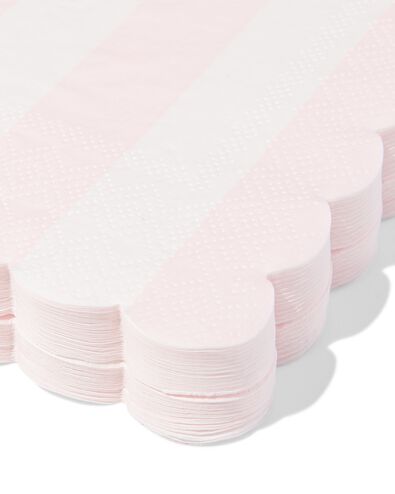 servetten 24x24cm papier strepen roze - 20 stuks - 14200163 - HEMA