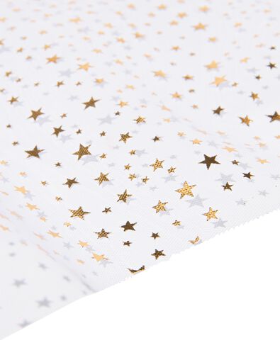 tafelloper 3mx30cm tule sterren goud - 25600076 - HEMA