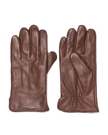 gants en cuir pour homme marron marron - 16530230BROWN - HEMA