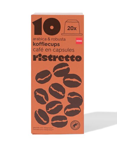 koffiecups ristretto - 20 stuks - 17180018 - HEMA