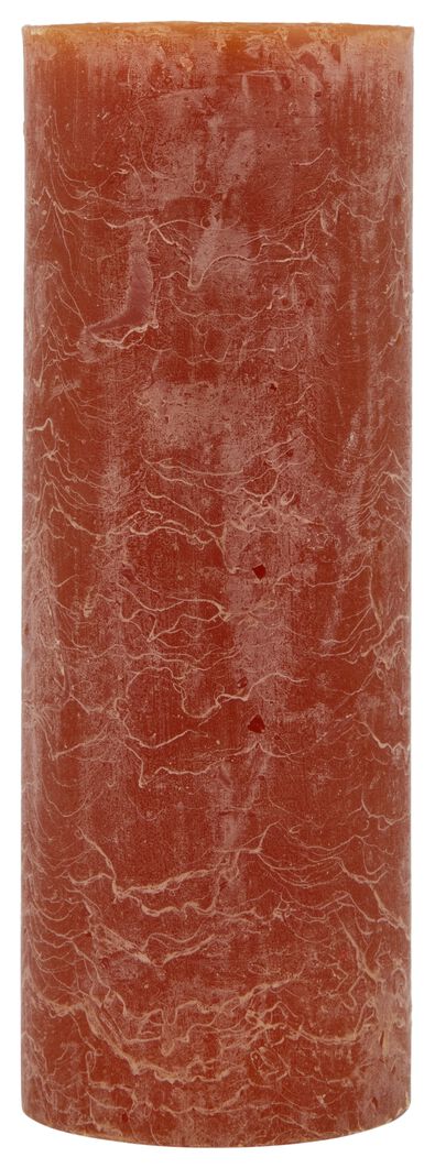 Rustikale Kerze, 19 x 7 cm, braun hellbraun 7 x 19 - 13502414 - HEMA
