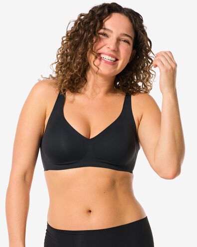 voorgevormde bh zonder beugel - ultimate comfort zwart zwart - 21870643BLACK - HEMA