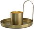 Teelichthalter, Ø 11 x 8 cm, Metall, gold - 13312209 - HEMA