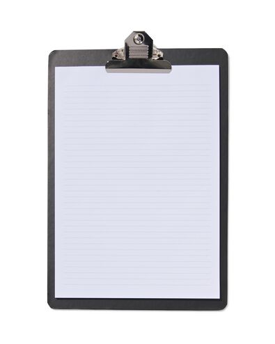 Klemmbrett mit Notizblock, DIN A4, 34 x 23 cm, schwarz - 14860062 - HEMA