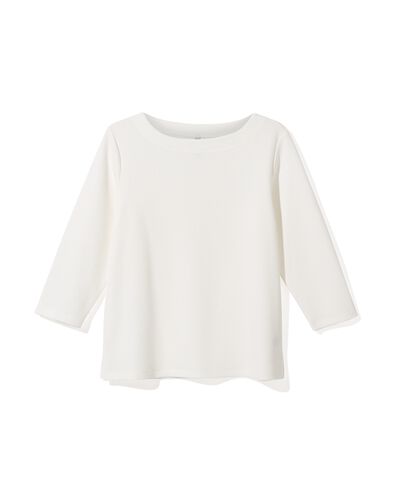 t-shirt femme structure Kacey blanc XL - 36228324 - HEMA