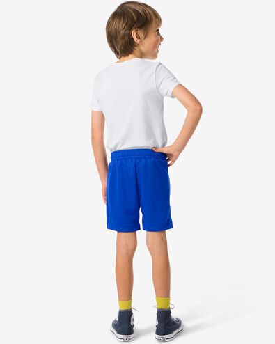 pantalon de sport enfant court bleu 110/116 - 36030210 - HEMA