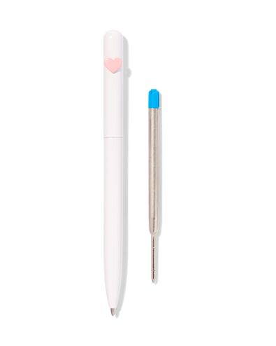 stylo à bille - encre bleue avec recharge - 14490052 - HEMA