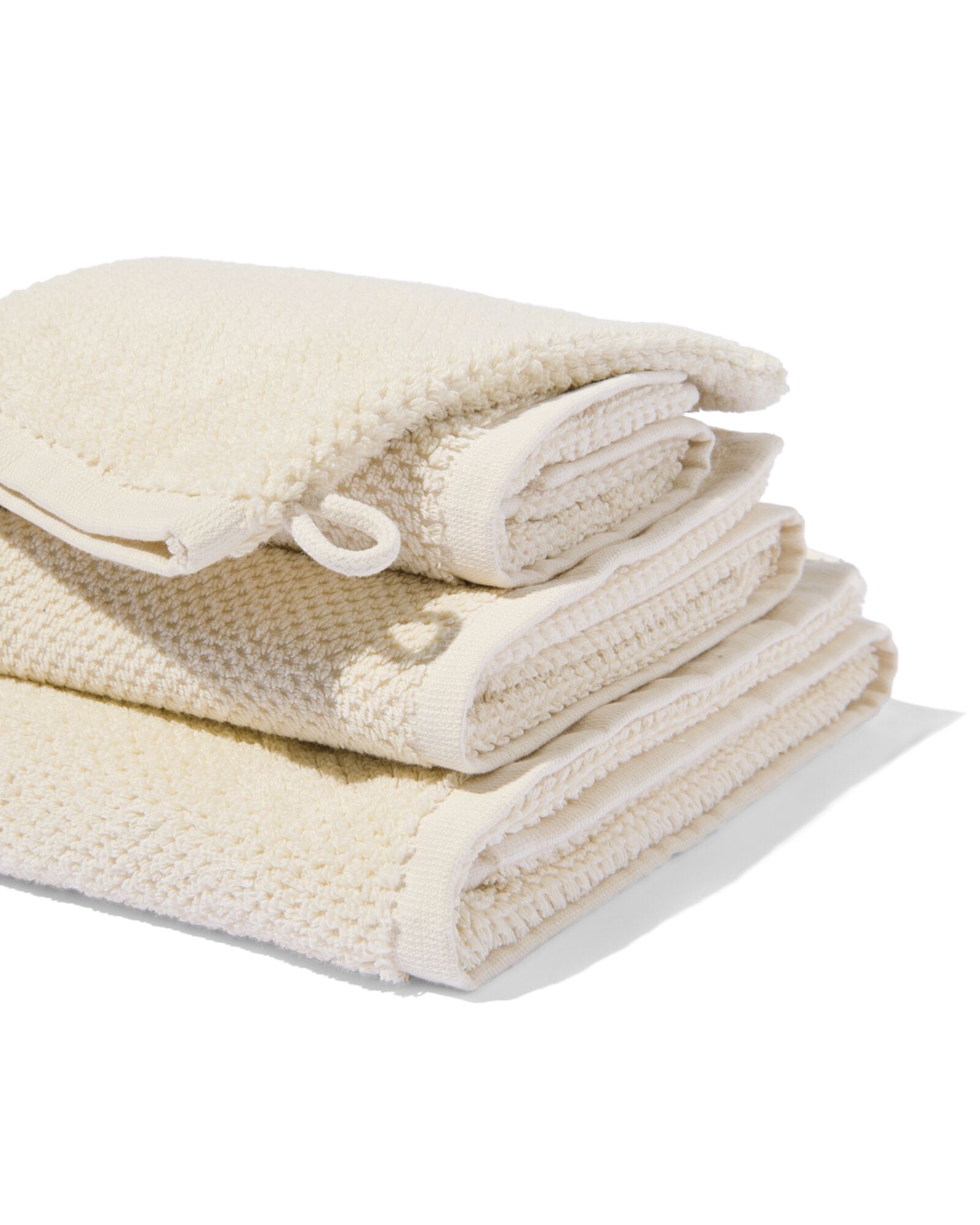 gant de toilette 2&egrave;me vie coton recycl&eacute; 16x21 &eacute;cru - 5250362 - HEMA