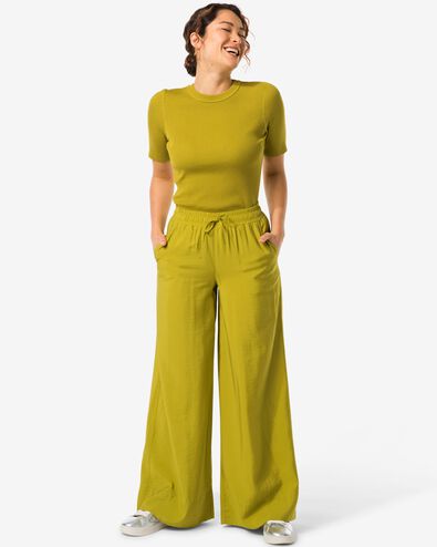 pantalon femme Isabel vert M - 36228872 - HEMA