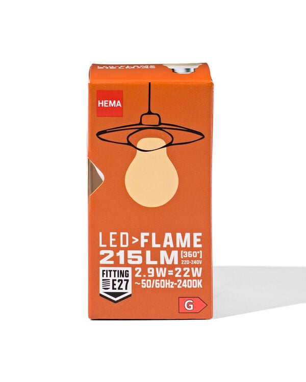 ampoule led allong&eacute;e flamme E27 3,5W 215lm - 20000078 - HEMA