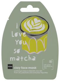 masque visage argile matcha - 10 g - 17800104 - HEMA