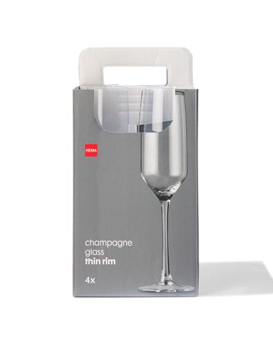 4-pak champagneglazen 230ml - 9401013 - HEMA