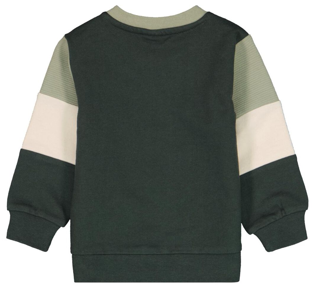 Baby-Sweatshirt, Colorblocking grün grün - 1000028200 - HEMA