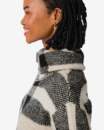 dames bombervest Jana zwart/wit zwart/wit - 36205270BLACKWHITE - HEMA