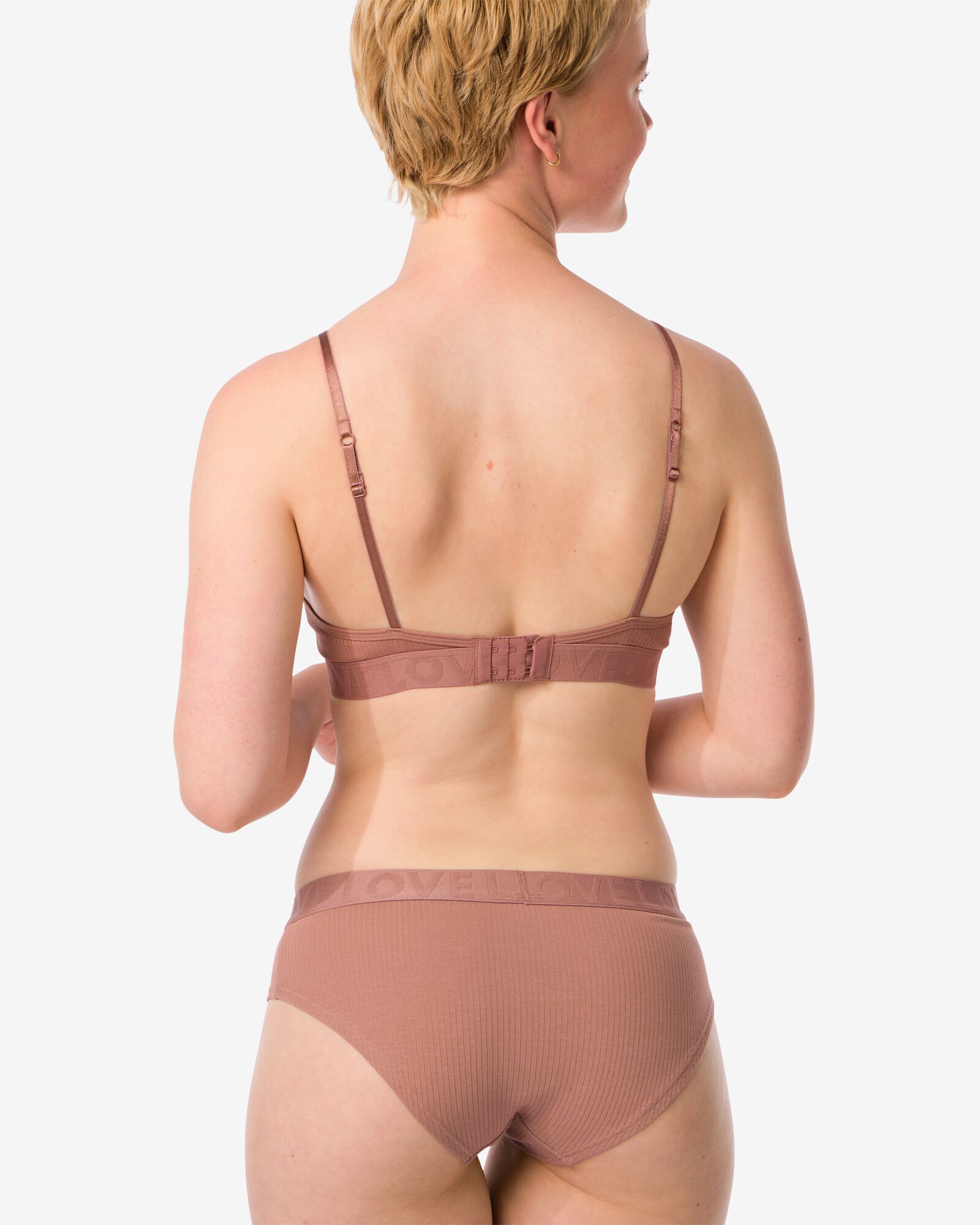 dameshipster katoen  lichtbruin lichtbruin - 21940725LIGHTBROWN - HEMA