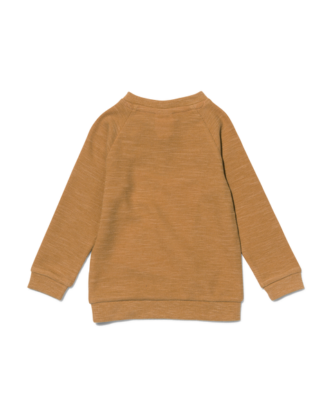 baby sweater wafel bruin bruin - 1000029738 - HEMA