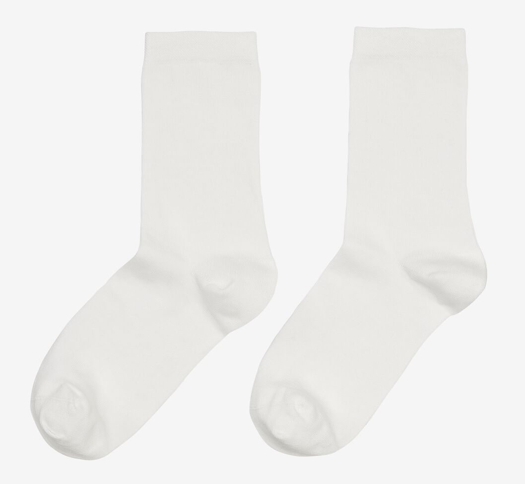 2er-Pack Damen-Socken weiß 39/42 - 4210772 - HEMA