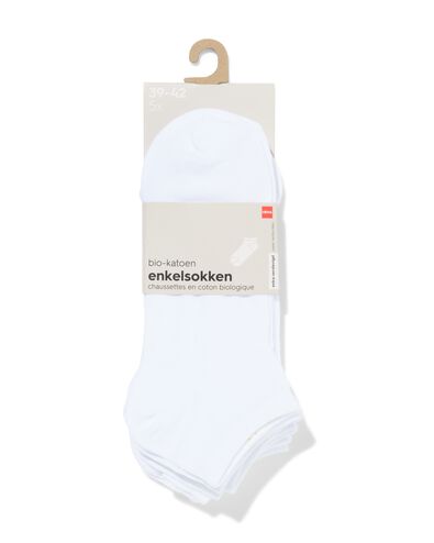 5 Paar Damen-Kurzsocken mit Baumwolle wei&szlig; wei&szlig; - 1000026990 - HEMA