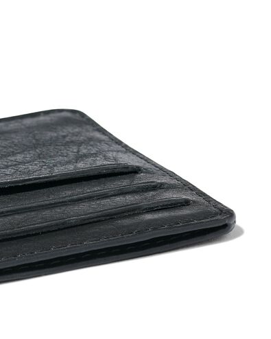 Kartenetui, schwarz, Leder, RFID-Schutz, 7.5 x 10 cm - 18110039 - HEMA