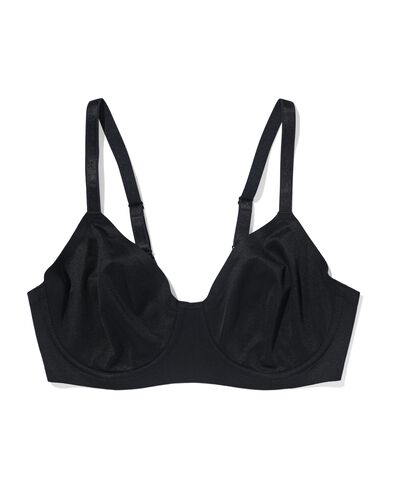 niet voorgevormde bh met beugel  zwart zwart - 21805925BLACK - HEMA