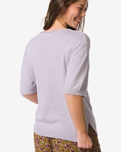 damestrui Gael fijngebreid lila lila - 36207760LILAC - HEMA