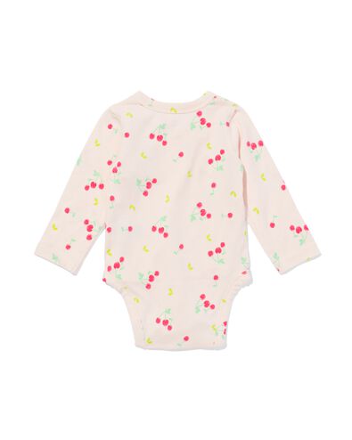 Mitwachsender Newborn-Wickelstrampler mit Kirschen ecru ecru - 33447420ECRU - HEMA