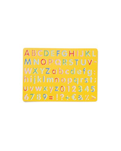 tekensjabloon letters en cijfers - 15900080 - HEMA