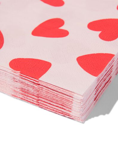 Servietten Herz 33x33cm &ndash; 20 St&uuml;ck - 14250200 - HEMA