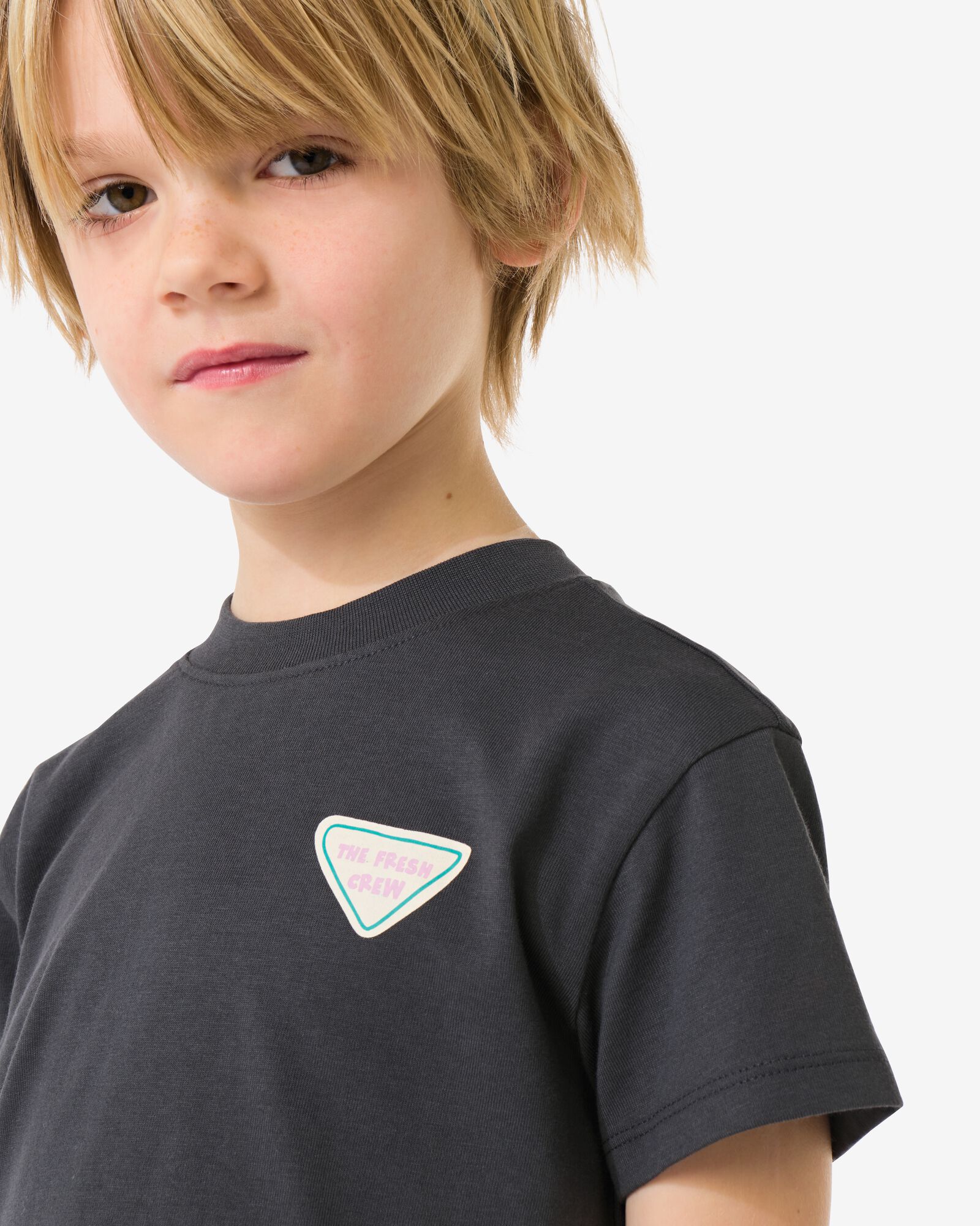 t-shirt enfant fruit gris fonc&eacute; gris fonc&eacute; - 30716601DARKGREY - HEMA