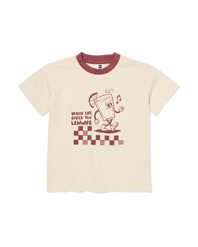 t-shirt enfant r&eacute;tro &eacute;cru &eacute;cru - 30713001ECRU - HEMA
