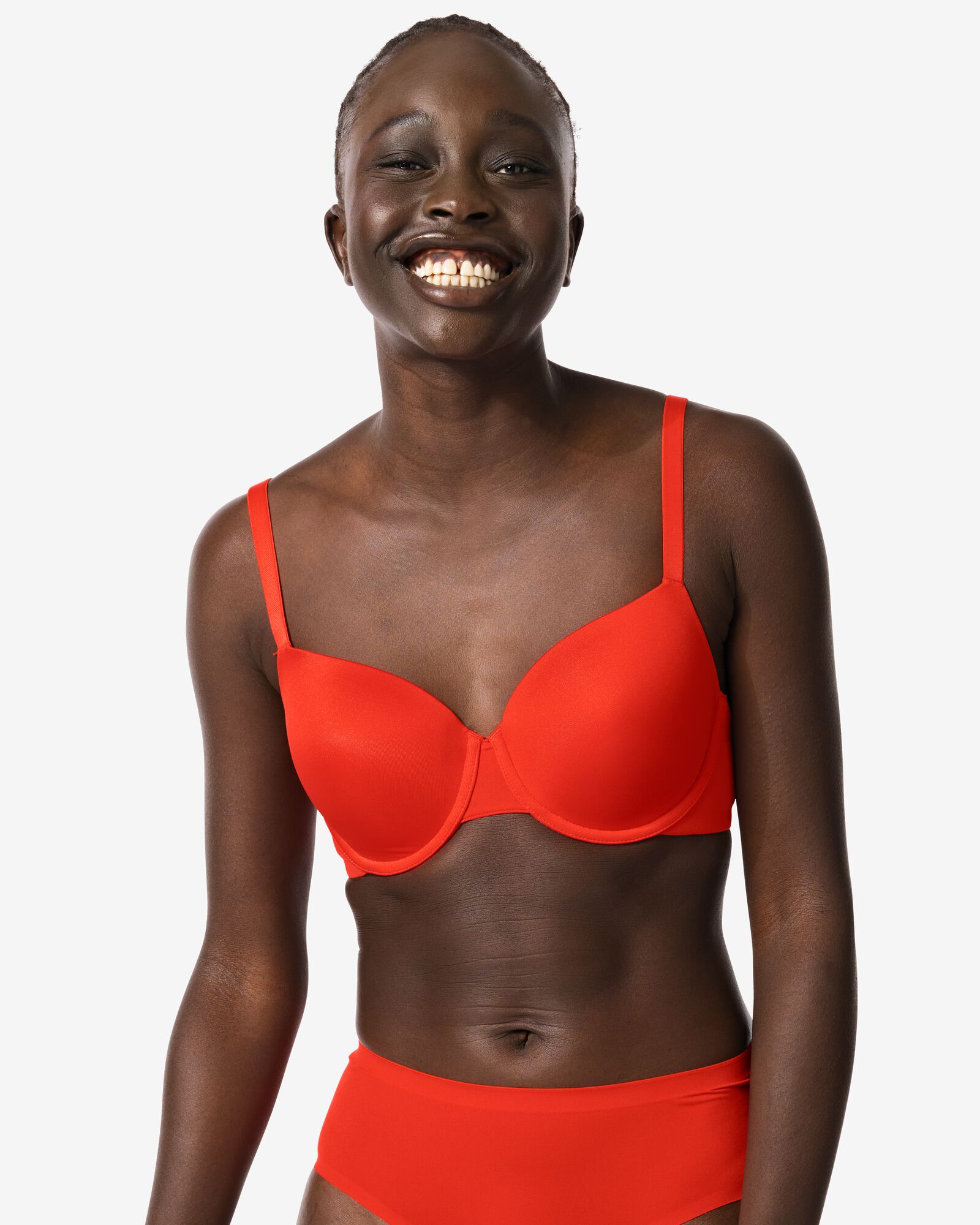 soutien-gorge pr&eacute;form&eacute; avec armatures rouge - 21880315RED - HEMA