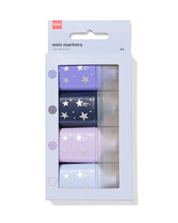 mini marqueurs - lot de 4 - 14400493 - HEMA
