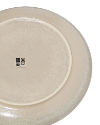 assiette ronde &Oslash; 26 cm Puur gla&ccedil;ure r&eacute;active beige - 9650172 - HEMA