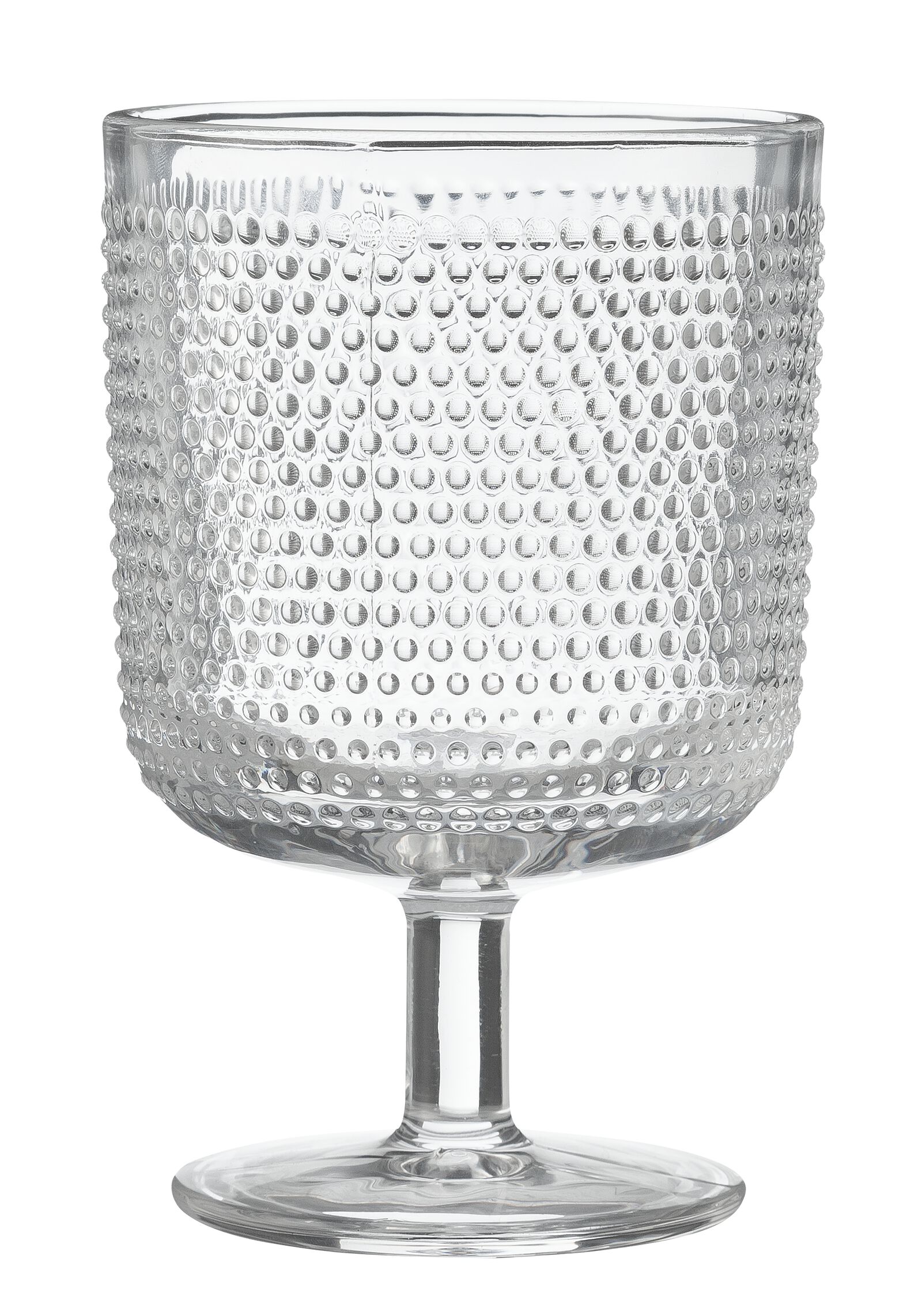 verre &agrave; vin Bergen petites boules relief 250ml - 9402011 - HEMA