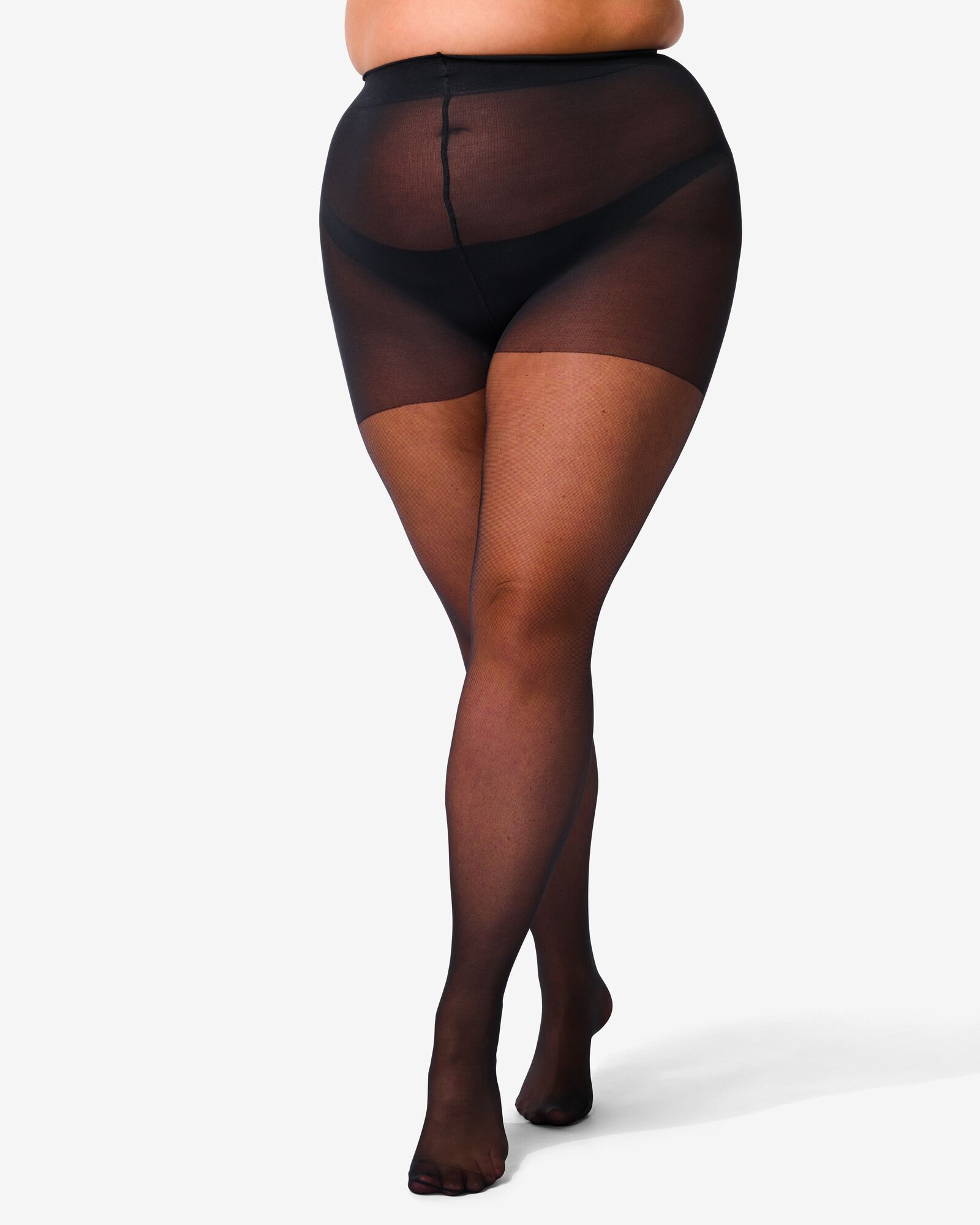 collants curvy anti-filage 20 deniers noir noir - 4060205BLACK - HEMA