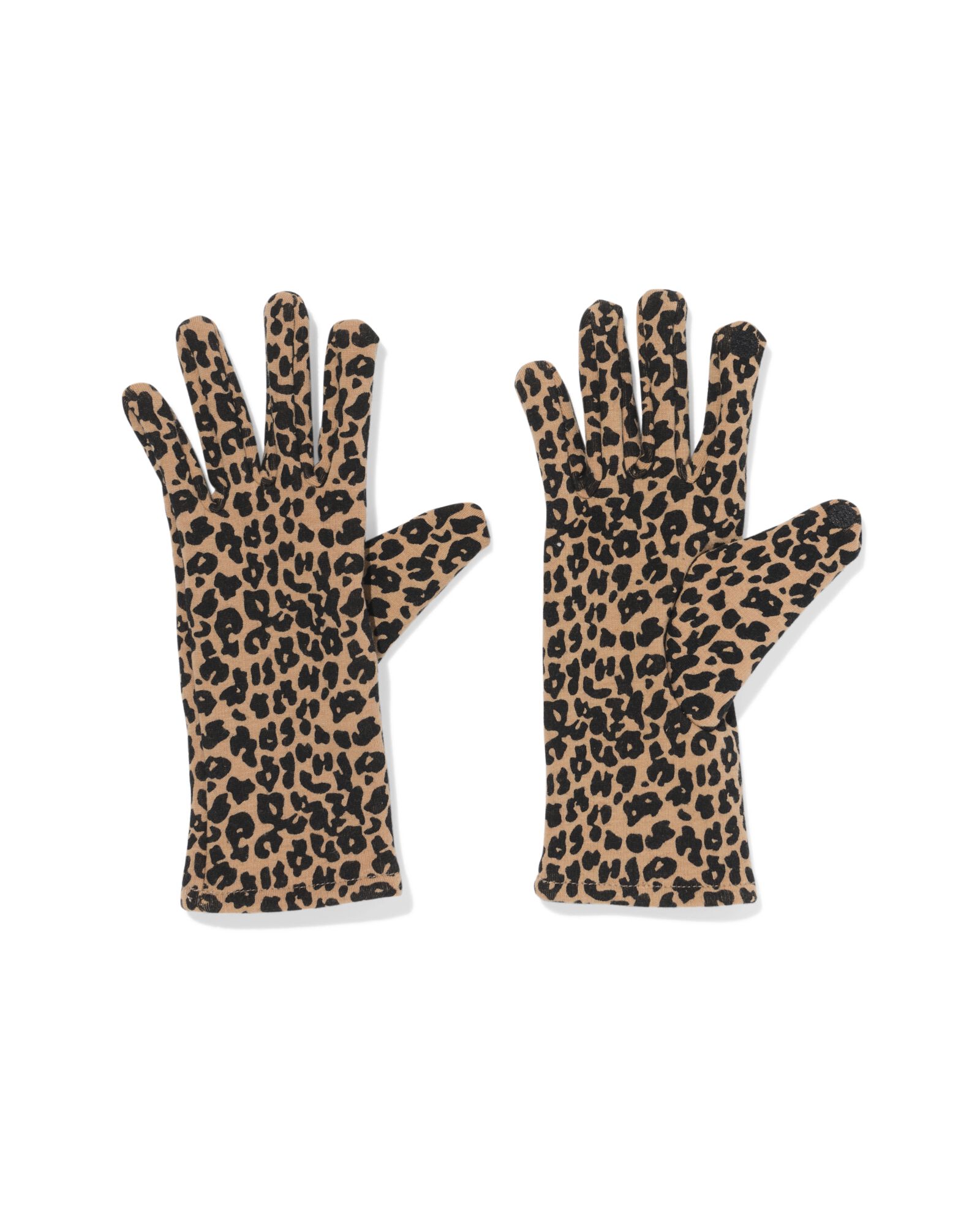dameshandschoenen met touchscreen tip luipaard multi1 multi1 - 16451025MULTI1 - HEMA