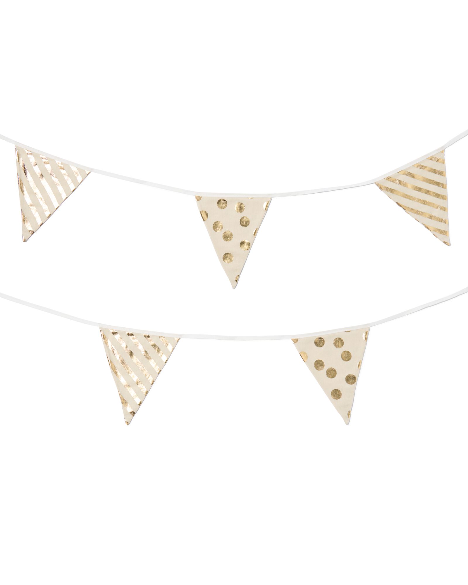 guirlande drapeaux textile dor&eacute;e 8 m - 14250150 - HEMA