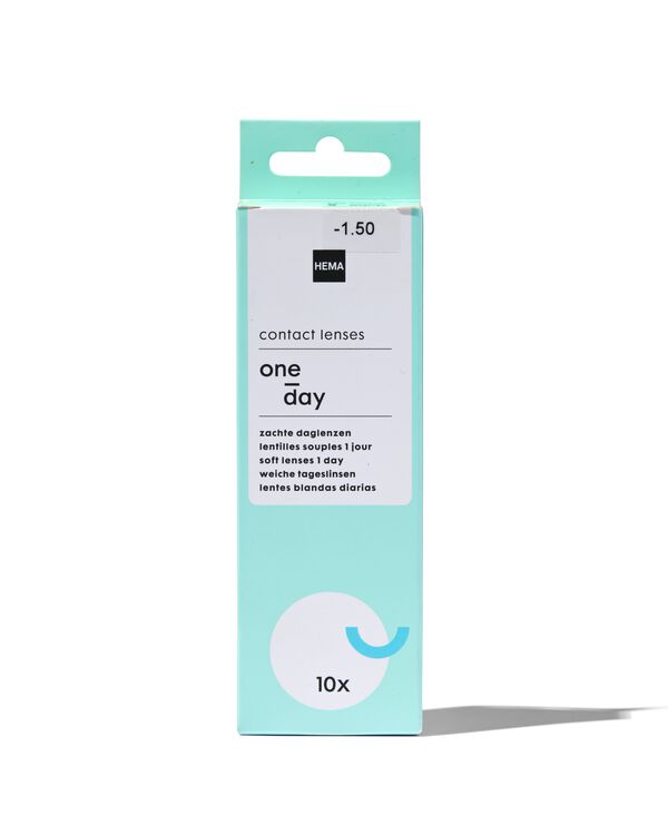 10&nbsp;lentilles de contact journali&egrave;res souples -1.50 - 11973242 - HEMA