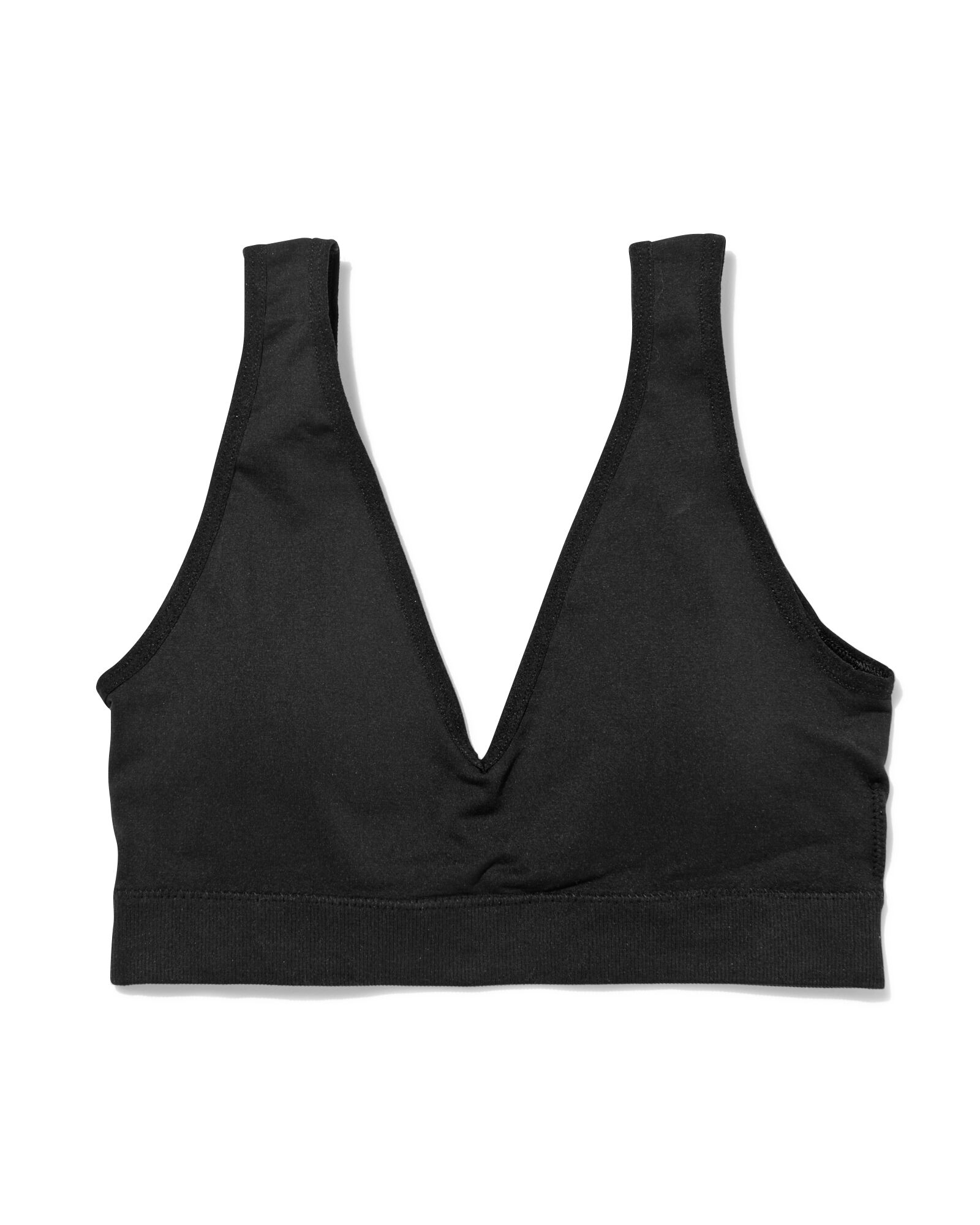 top zonder beugel naadloos zwart zwart - 21940815BLACK - HEMA