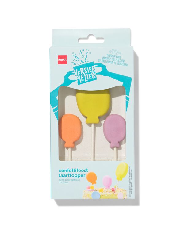 versierplezier eetbare topper - confettifeest - 10290007 - HEMA