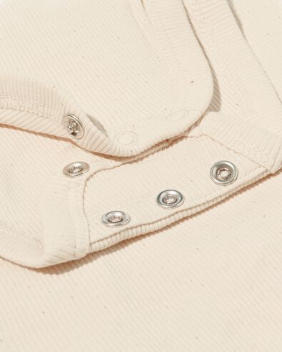 body de croissance b&eacute;b&eacute; c&ocirc;tel&eacute; stretch &eacute;cru - 33486710ECRU - HEMA